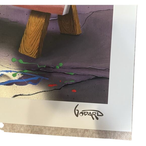 36 X 23 2024 Michael Godard Dali’s Muse Promo Litograph Printed Signature Art - Picture 11 of 11